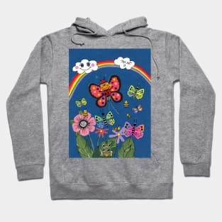 Butterfly Greetings Painting Hoodie